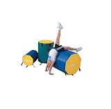 Octagonal Spot Trainers 15W x 24L, 10 lbs. Yellow/Blue Gym Mats