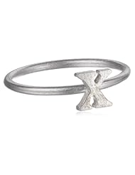 Dogeared "A~Z" Little Initial X Ring
