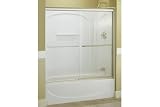 Sterling 5425-59S-G05 Finesse Bath Door Frameless 55-3/4H x 54-5/8 - 59-5/8W w/CleanCoat Smooth/Cl