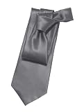 Joseph & Feiss Extra-Long Gray Satin Tie