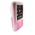 i-nique Tuff-Luv Twin Skin Combo Silicone Skin Case + Belt Clip For Sony Walkman - CANDY TEMPATION - White/Pink (NWZ-S515 / NWZ-S615 series)