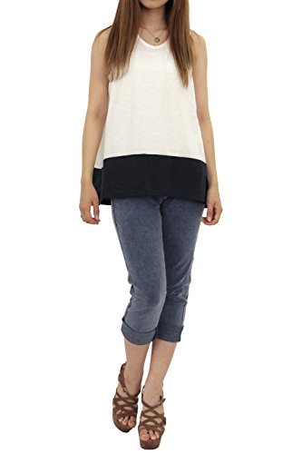 (ノージーン) No jean タンクトップ チュニック レディース 大きいサイズ M L LL 3L ノースリーブ カットソー ロング