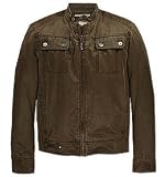 BKE Antique Motorcycle Jacket Dark Brown