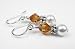 November Golden Topaz Gold Filled Swarovski Crystal Beaded Birthstone Earrings