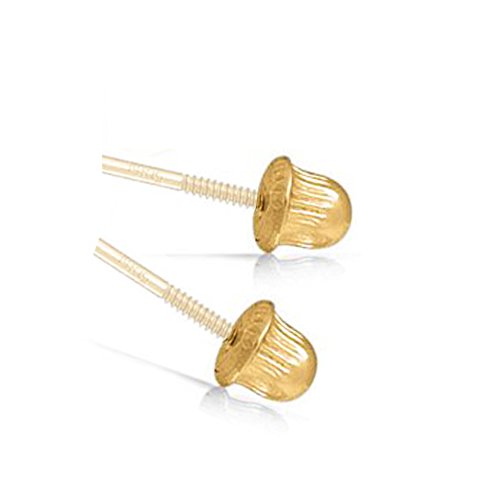 Art and Molly14k Gold Earring Back Replacement Pair Screw-Back Clutch Unique Fit Only for Art And Molly Brand Earrings (WILL NOT FIT ANY OTHER BRAND OF EARRINGS)