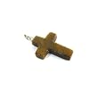 Tiger's Eye Gemstone Mini Cross / Crucifix Pendant