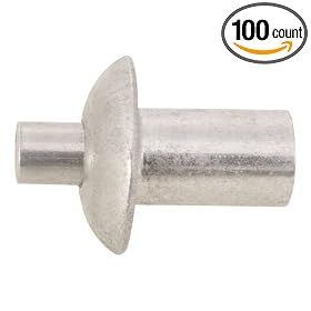 3/16 Dia., .531 Lg., 3/8 Grip Lgth., Southco Aluminum Drive Rivets (100 Per Box)
