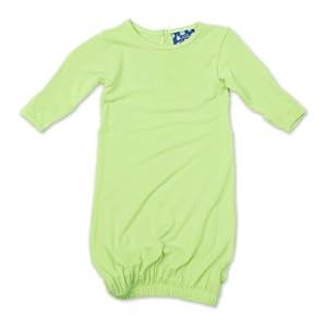 Kicky Pants Layette Gown, Springgrass