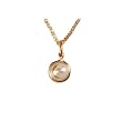 Mustard Seed 14k Gold Plate Pendant 18" Gold Plate Chain.