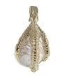 Sterling Silver Dragon's Claw with Crystal Quartz 12mm Crystal Sphere Pendant