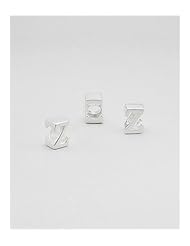 Alphabet Bead In 92.5 Sterling Silver