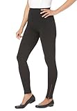 Woman Within Plus Size Legging in stretch knit with ankle zipper