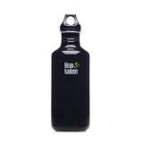 KleanKanteenStainlessSteelWaterBottlewithPolyLoopCap(40-Ounce,BlackEclipse)