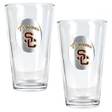 Southern California Trojans 2pc Pint Ale Glass Set NCAA College Athletics