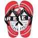 Reef Mens Trinidad Sandals Flip Flops Red/White SZ 8