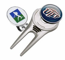Texas Paso) Miners Divot Tool Hat Clip With Golf Ball Marker Of 2)