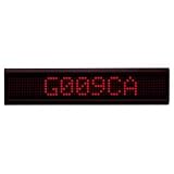 Red 10 Character Moving Message Board With Infra Red Remote Control Keyboard, 9Vac PSU, Fixing Brack