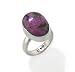 Genuine Pink/Black Rhodonite Stone Sterling Silver Ring Size 8(Sizes 5,6,7,8,9,10)