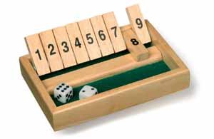 Childrens Toyshop  Toys : Shut the Box Game (Small - ideal for travel)