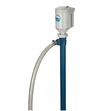 Finish Thompson DPFP036 Drum Pump Kit, Includes PFP-40 Polypropylene/Alloy 625 40" High Flow Pump Tube; M3V Splashproof 4/5 HP Motor (115VAC/50-60 Hz)