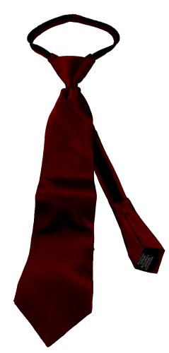 Van Heusen Boys 8-20  14" Zip Satin Solid Tie