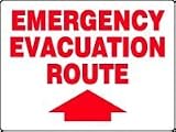 EMERGENCY EVACUATION ROUTE (ARROW UP) 18