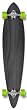 BLANK & Graphic Complete Longboard PINTAIL skateboard w/ 71mm wheels