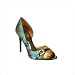 Carlos by Carlos Santana Women's Roulette Open-Toe Pump,Wine,7.5 M US