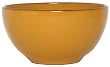Terracotta Glazed Pottery Dark Wheat Yellow Large Bowl 9.5"D 5"H