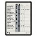 Quartet Grey DuraMax Porcelain In/Out Personnel Board System, 18 Names, 11