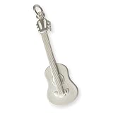 Bijou musique pendentif en argent : guitare