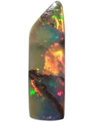O&G Australia Natural Queensland Solid Boulder Opal Gemstone (3.90cttw)