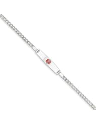 14k White Gold Medical Jewelry Childrens Bracelet Cyber Monday Special