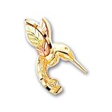 10k Black Hills Gold Hummingbird Pendant