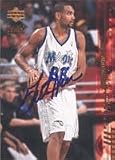 Grant Hill, Orlando Magic, 2001 Upper Deck Game Jersey Edition Autographed Card