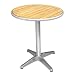 Garden / Patio Ash Top Round - 80cm - Bistro Table with Aluminium Rim & Pre-treated top 4kg base - stylish and durable furniture for your garden