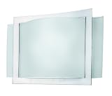 Lite Source LS-1196PS FRO Window Halogen Wall Lamp - Polished Steel with Frosted Glass