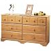 6-Drawer Dresser - South Shore - 3432027 (Country Pine) (32" H x 53" W x 16" D)