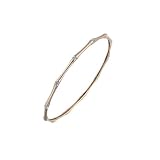 14K Pink Gold 1/5 ct. Diamond Bangle Bracelet
