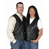 Rebel Ryder Men / Womens Stone Leather Vest