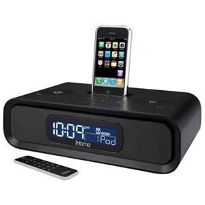 iHome iP99BR Dual Alarm Clock Radio with Dock for iPod, iPhone (Black)