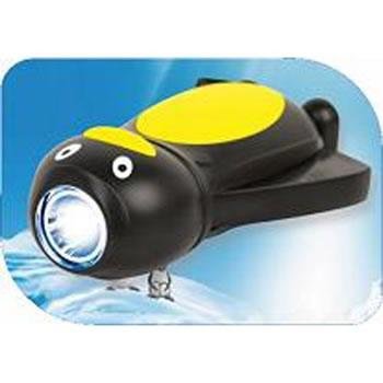 Penguin Shaped Dynamo LED Flashlight Torch - eco friendly - PP-PENGUIN