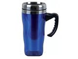 Gibson Mr Coffee Morning Fix 16-Ounce Covered Travel Mug, Blue