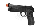 Airsoft Licensed Beretta M92 Heavyweight Tactical Spring Pistol w/ 20mm Weaver Accessory Rail & Bottle of BBs