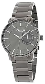 Kenneth Cole #KC9030 Men's Black IP Stainless Steel Retrograde Date Display Dress Watch
