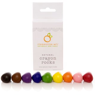 Clementine Art Natural Crayon Rocks - 9 Color Pack