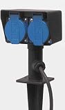 Unimet Gartensteckdose Mit Spiess 2-F