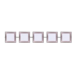 Besa Lighting WS Opal Amethyst Nickel ADA Five-Light Bath Fixture by Besa