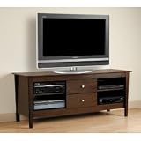 Prepac EBP-2600 Brooklyn 60 in. Audio - Video Console in Espresso