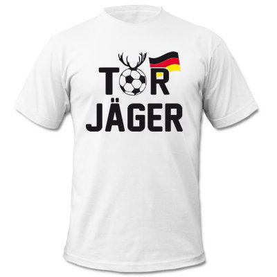 DEUTSCHLAND MOTIV 9 – Kinder T-Shirt Weiss / Schwarz-Rot-Gelb Gr. 110-116